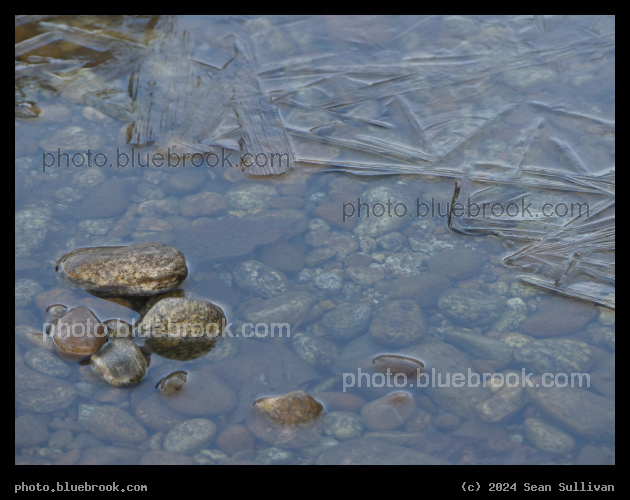 Rocks and Ice in the Water - Bitterroot River, Victor Crossing MT