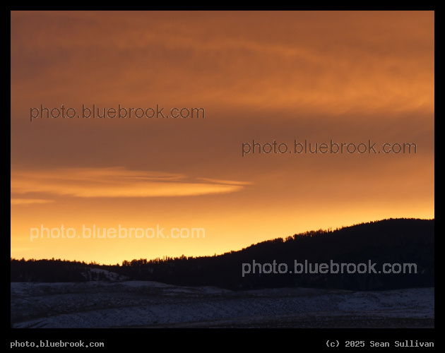 Orange Glow of Dawn - Before sunrise, Corvallis MT