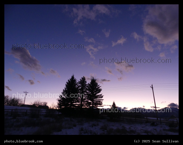 Periwinkle Sky - Venus above, Corvallis MT