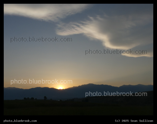 White Wispy Clouds at Sunset - Corvallis MT