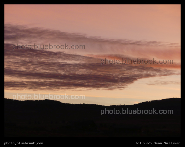 Textured Purple Clouds - Morning twilight, Corvallis MT