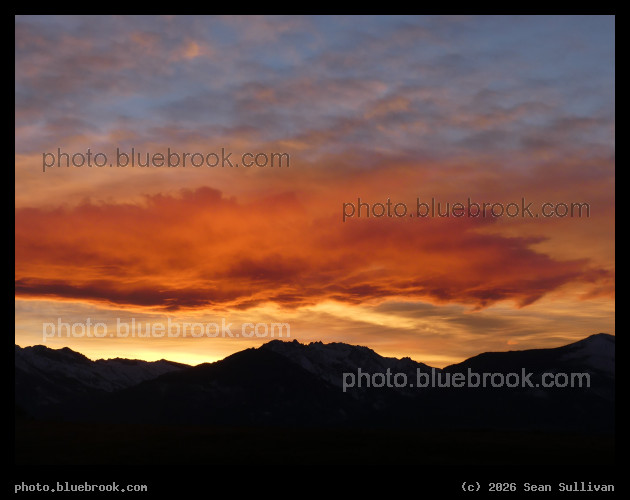 Orange and Blue Sunset - Corvallis MT