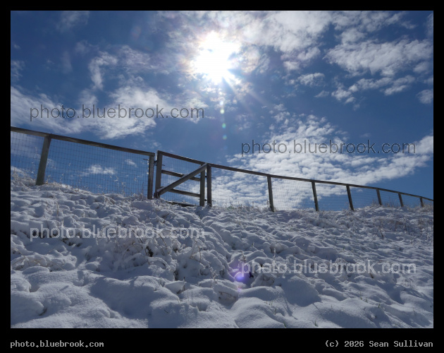 Sun, Snow and Gate - Corvallis MT